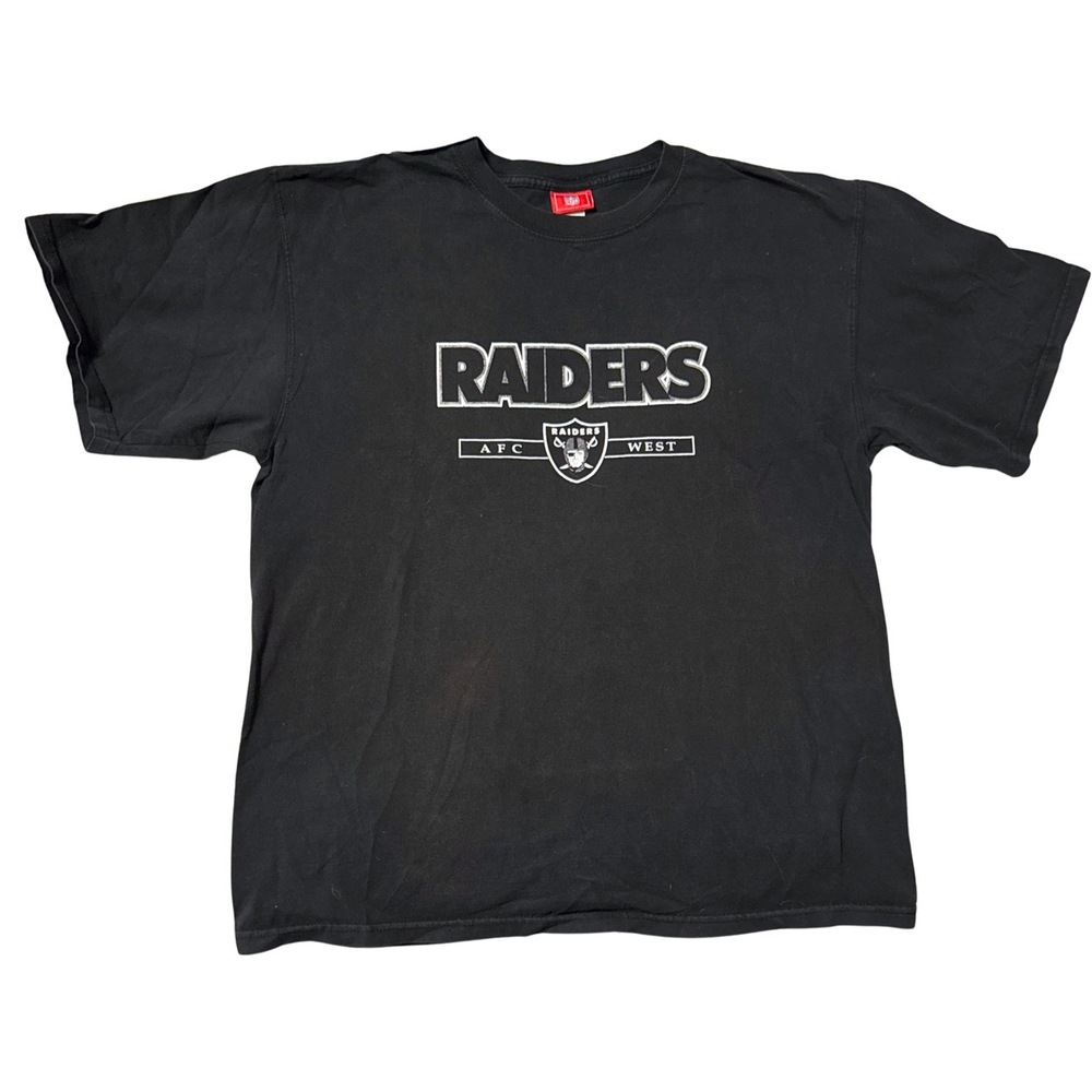 Nike Las Vegas Oakland Raiders T-Shirt XL Black Vintage‎ NFL Officially Licensed